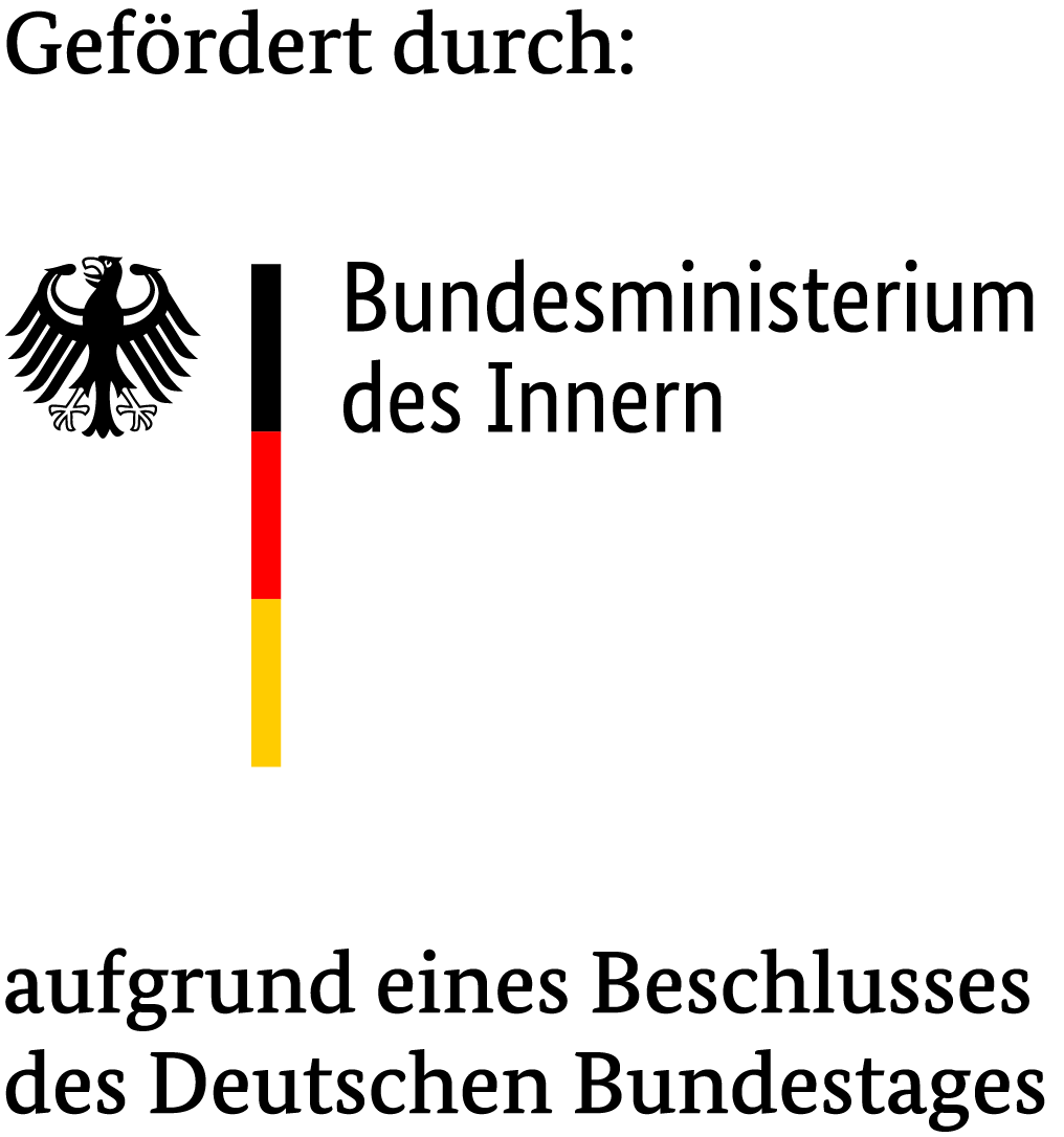 Logo: Gefördert durch das Bundesministerium des Innern